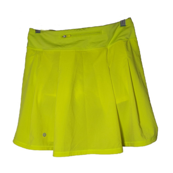 Lululemon Highlight Yellow Women's Pace Rival Tennis Skirt Skort Size 6 - Picture 1 of 6